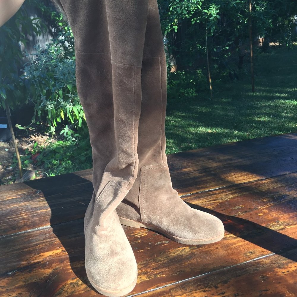 Sam Edelman - Long Suede fur-lined boots S-ORLANDO